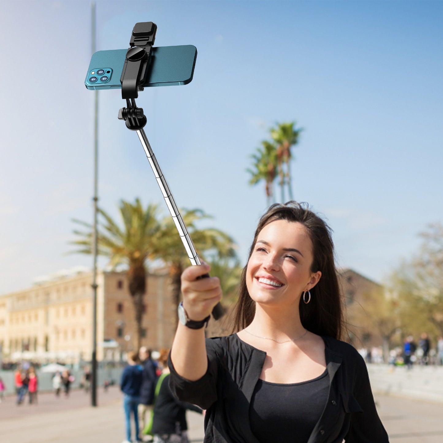 Selfie Stick Tripod with Bluetooth Remote Portable ,Retractable & Lightweight Phone stand