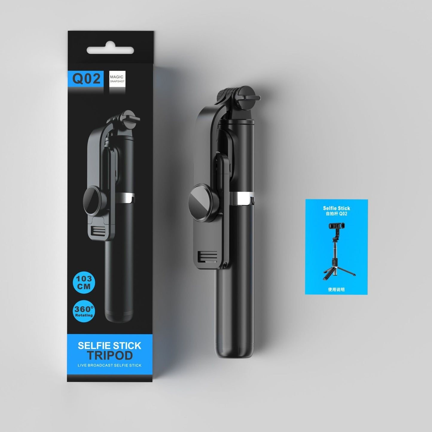 Selfie Stick Tripod with Bluetooth Remote Portable ,Retractable & Lightweight Phone stand